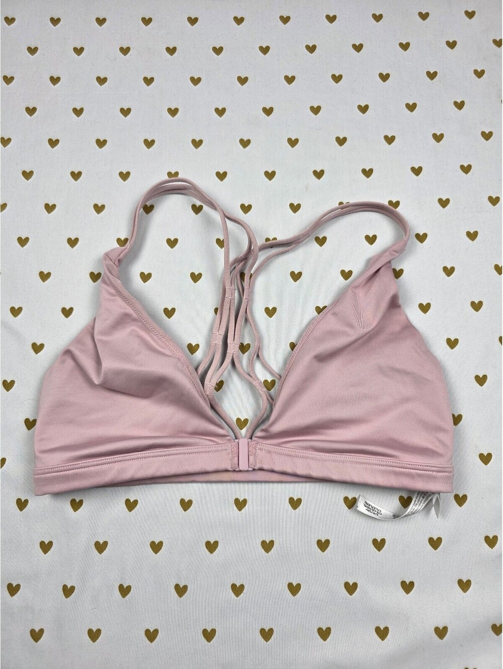 Victorias Secret Pink Front Close Strappy Cute Small Bralette Bra Top Tank